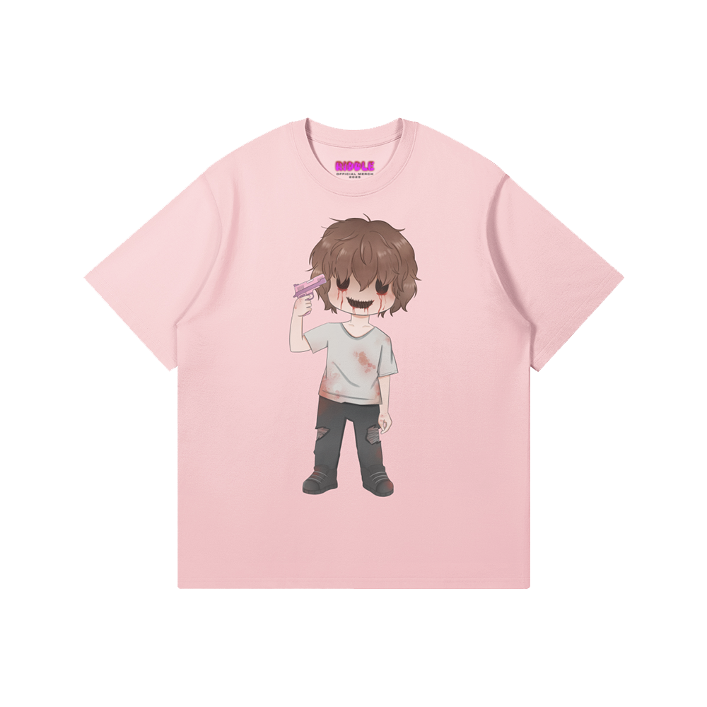 CHIBI PINK / WHITE / BLACK TEE