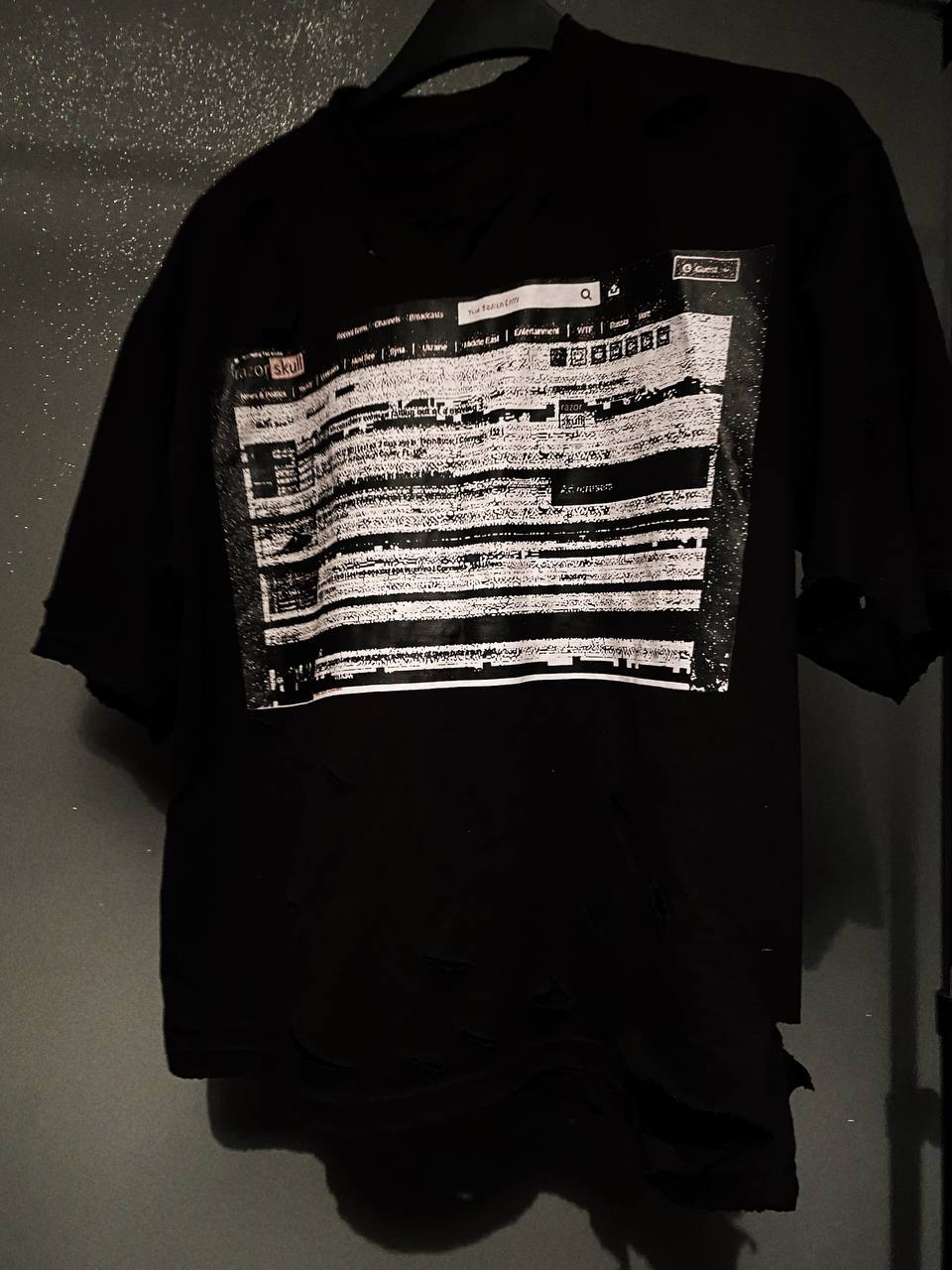 OG 'SHOCKSITE' TEE WITH DISTRESSING SIZE MEDIUM