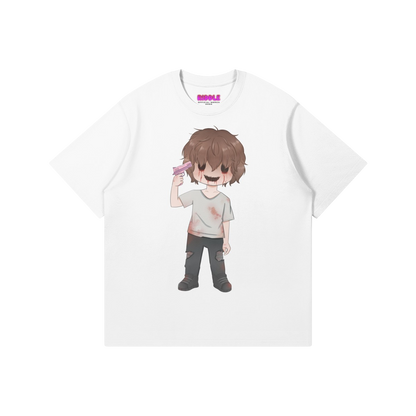 CHIBI PINK / WHITE / BLACK TEE
