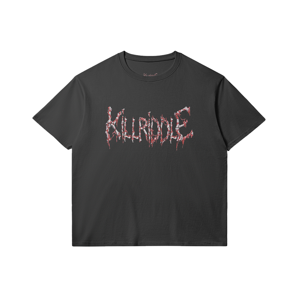 RIDDLE LOGO V2 BLACK / WHITE TEE