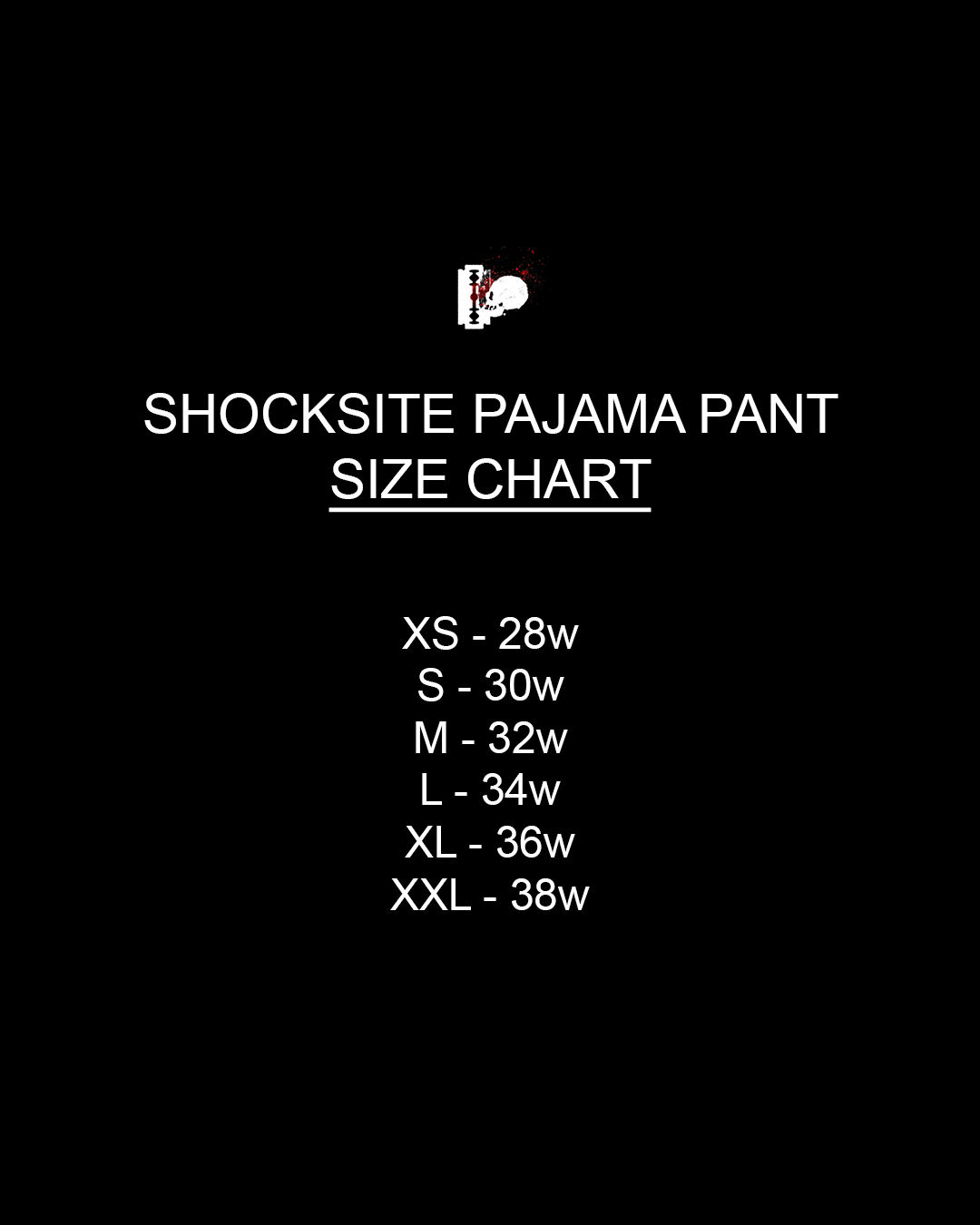 'SHOCKSITE' PAJAMA PANTS [PRE-MADE]
